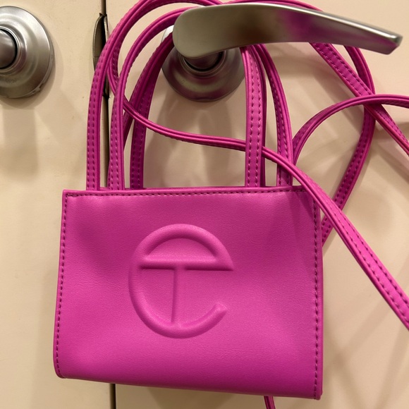 Telfar Pink Azalea mini Pink Small Shopping Bag NWOT - Picture 3 of 15